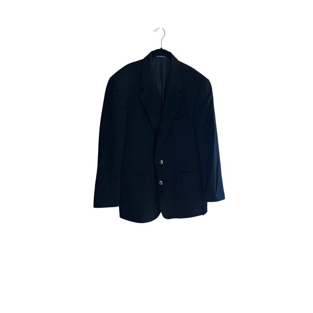 Ermenegildo Zegna  Mens Black Wool Blazer 42R  Purdue University, woven in Italy